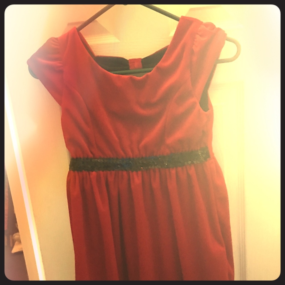 George kids red dress